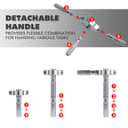 VMAN Ratchet Screwdriver Set, magnetic Screwdriver sets, S2 Steel Bits, DIY Combination Flexible Shaft, Suitable for Furniture Assembly, Precision Electrical Appliance Repair, Bicycle Tools