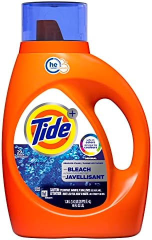 Tide Plus Bleach Alternative HE Turbo Clean Liquid Laundry Detergent, 46fl oz, 29 Loads