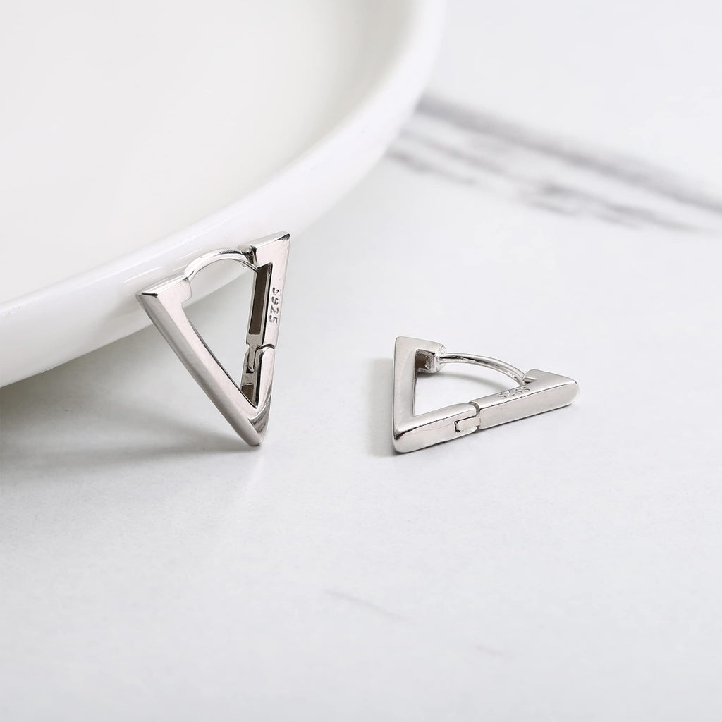 MILACOLATO Solid 925 Sterling Silver Small Huggie Hoop Earrings for Women