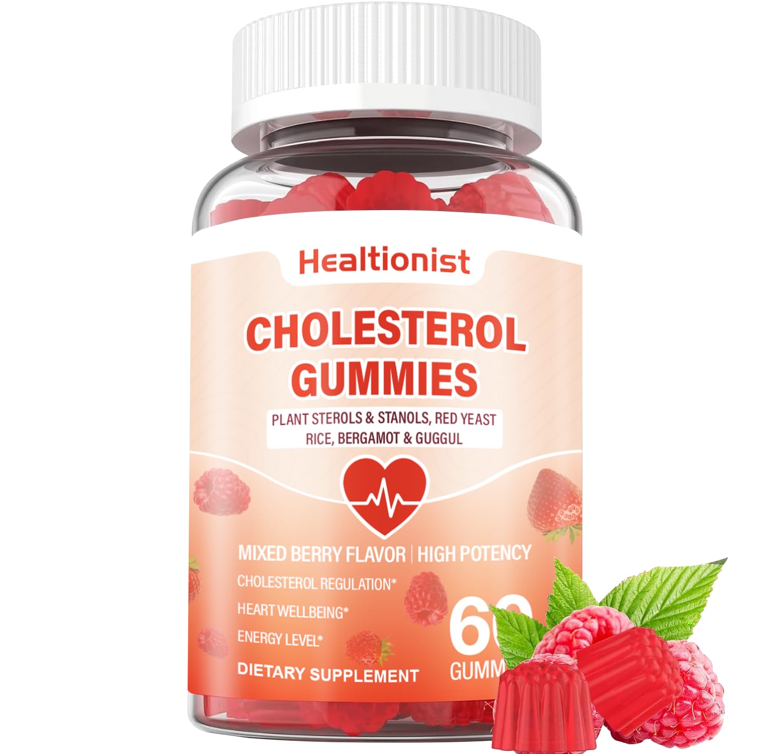Healtionist 1 Packs Cholesterol Supplements Gummies