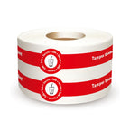 Safe Secure Tamper Proof Stickers Tamper Evident Seals Stickers 1" x 9" - 600 Pcs Food Deliver for Drink Lids Stickers Sealed for Freshness Labels Drink Food Seals（Red）