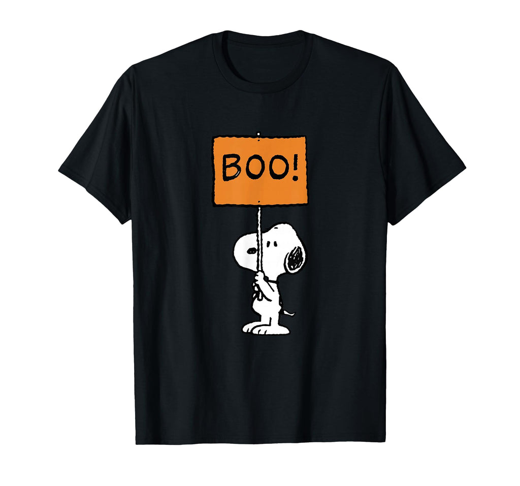 Peanuts Halloween Snoopy Boo! T-Shirt, Men, Black, 3X-Large