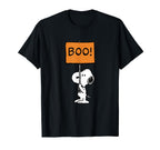 Peanuts Halloween Snoopy Boo! T-Shirt, Men, Black, 3X-Large