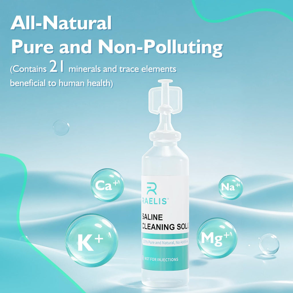 3% Saline Solution for Household Uses, 300ml (10.56 FL OZ), 5ml Each, 60 Pack