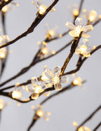 Lightshare 6.5FT 208 LED Cherry Blossom Tree, Lighted Artificial Tree for Decoration Inside and Outside, Home Patio Wedding Festival Christmas Decor