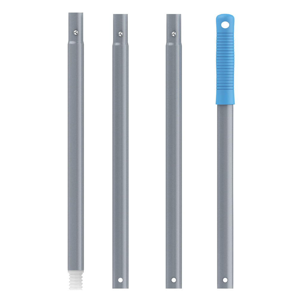MR.SIGA 54.3 inch Long Extension Pole, Adjustable 4 Pieces Aluminum Pole for Window Squeegee