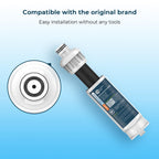 Crystala Filters Replacement for DA97-17376B Water Filter, NSF 42 Compatible with Samsung HAF-QIN, HAF-QIN/EXP, DA97-08006C, RF23M8070SG, RF23M8070SR, RF23M8090SG, RF23M8570SR (3 Pack)