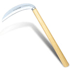SHANFEEK Grass Sickle Hoe Gardening Handheld Tool Weeding Tools for Garden (Beige)