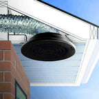 Black for SEVBLKX 4", 5", 6" Soffit Exhaust Vent for Bathroom and for Kitchen Fan
