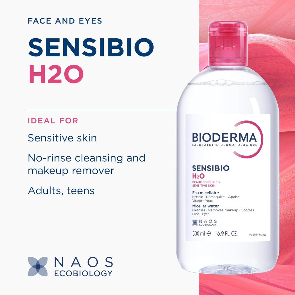 Bioderma Sensibio H2O Micellar Water Makeup Remover Cleanser Sensitive Skin
