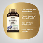 Piping Rock Borage Oil Supplement 1000mg | 120 Softgel Capsules