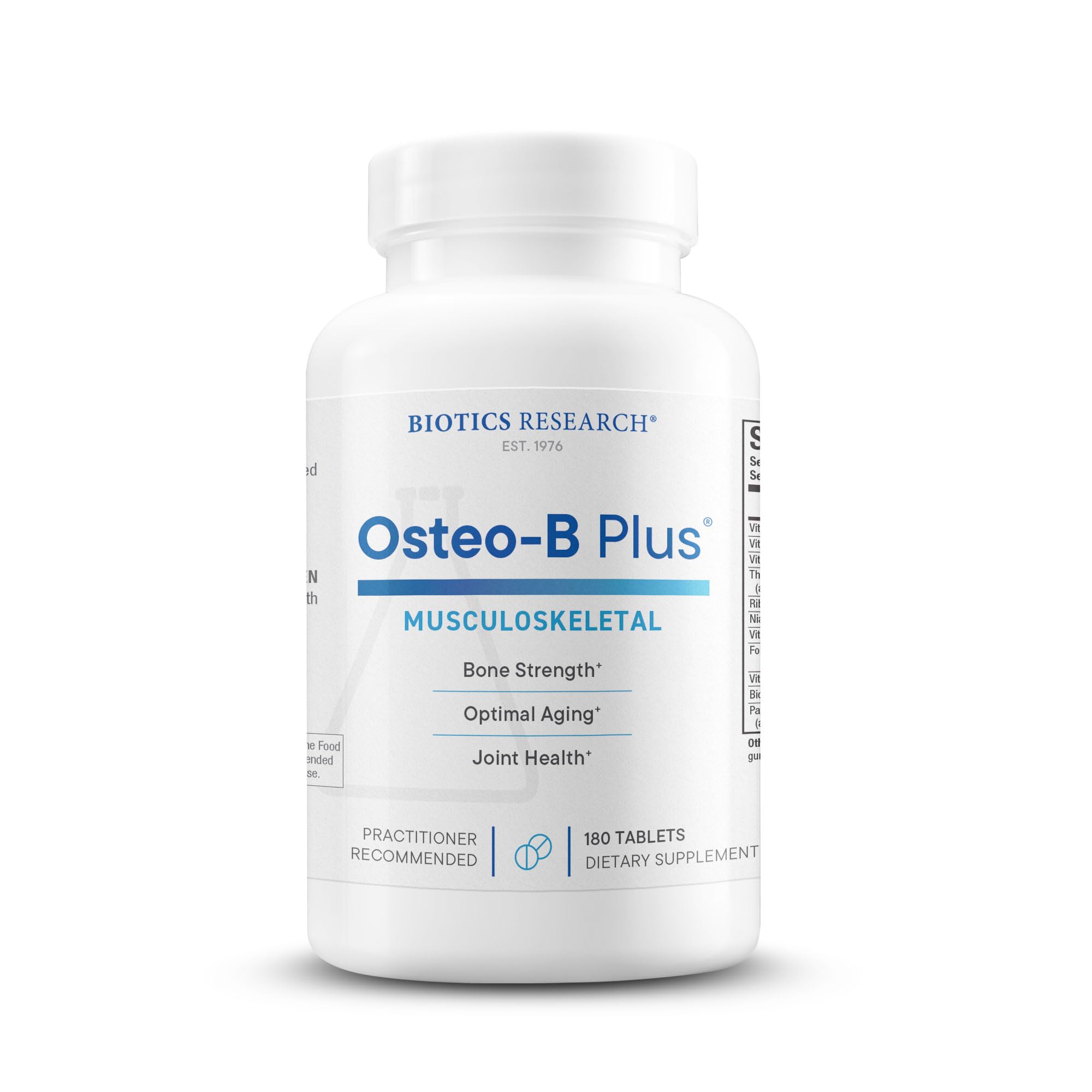 BIOTICS RESEARCH Osteo B Plus Optimal Bone Health Support with Vitamin K, Mg, Ca, Healthy Aging, Purified Chondroitin Sulfates 180 Tablets