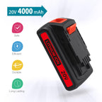 ORHFS LBXR20 20V 4.0Ah Replacement for Black and Decker 20V Lithium Battery Max LB20 LBX20 LBXR20-OPE LBXR2020-OPE LBXR20B-2 20-Volt Max Tools Cordless Power Tool