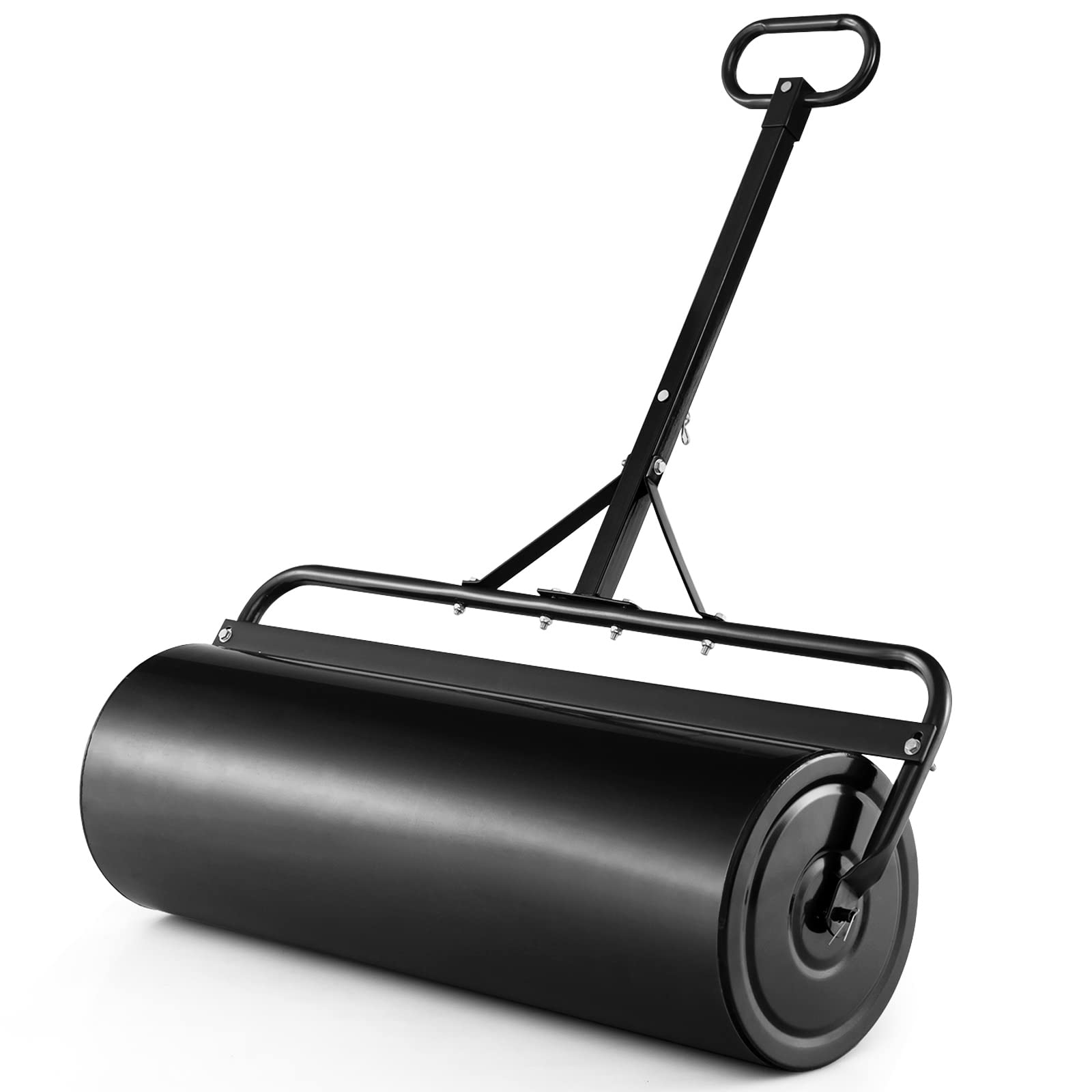 IRONMAX 30 Gallons/113 L Manual Lawn Roller, Water & Sand Fillable, Black