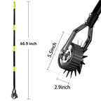 Klarg Wheel Rotary Lawn Edger - Manual Grass Edger with Long Handle (66.9 Inch), Adjustable for Landscaping, Garden, Yard