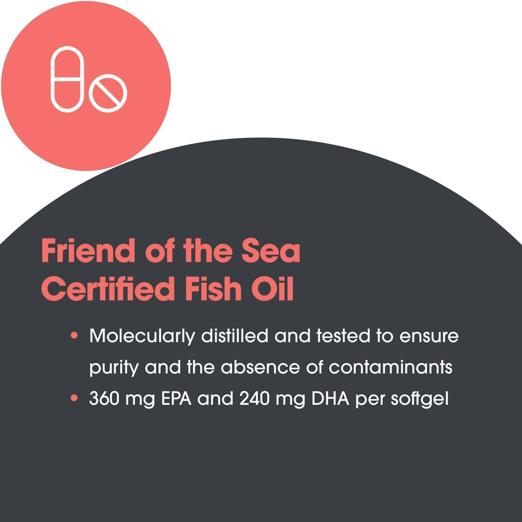 ARG Super EPA - 720 mg EPA & 480 mg DHA - Concentrated Omega-3 Fish Oil - Cardiovascular & Brain Health Support - 30 Servings - 60 Softgels