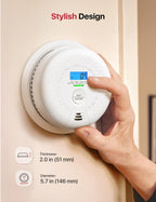 X-Sense Smoke and Carbon Monoxide Detector Combo, Wireless Interconnected Combination Smoke and Carbon Monoxide Detector with 10-Year Battery, Up to 24 X-Sense Link+ Wireless Alarms, SC01-W, 3-Pack