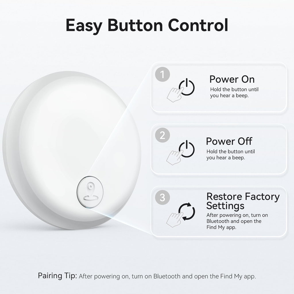 Air Tracker Tag-2 Pack, Smart Item Tags [Apple MFi Certified]