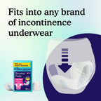 Because Overnight Booster Pads Fit All Adult Diapers, Helps Keep Your Adult Diaper Active All Night, Adds 4 Cups to Incontinence Underwear, Extra Absorbency, 22 Count (Packaging May Vary)