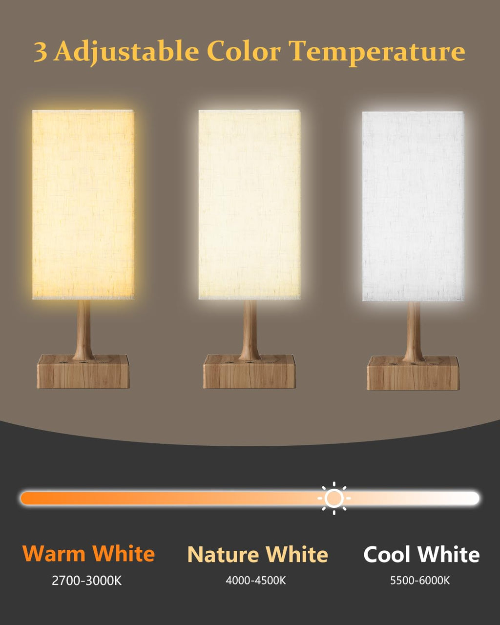 FARRIDE Light Therapy Lamp 10000 Lux Sun Lamp with 3 Color Temperatures, Adjustable Brightness, 4 Timer & Memory Function, Full Spectrum Light, Sunlight Lamp with Remote Control for Home, Happy Life