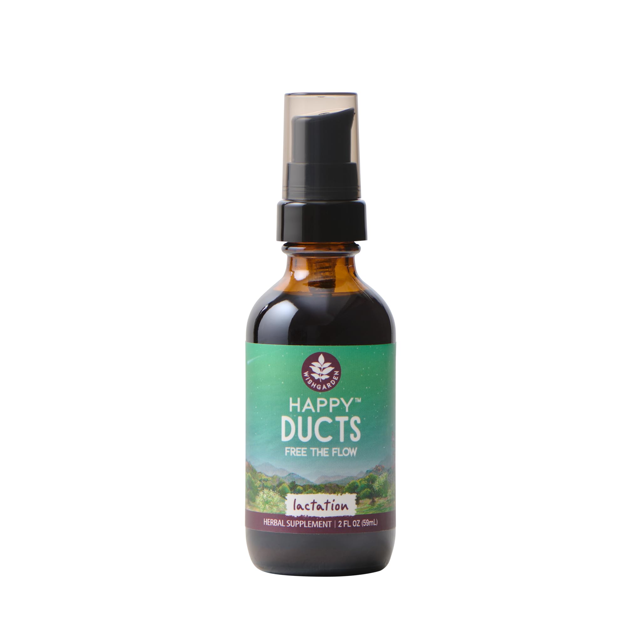 WishGarden Herbs Happy Ducts Drops, Lactation Support for Breastfeeding Moms – Herbal Lactation Supplement for Clogged or Plugged Milk Ducts, Engorgement Support & Breast Comfort – 2 oz