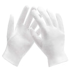 ENPOINT 10 Pairs Archival Photo Gloves, White Work Gloves for Handling Art Working Photography Womens Cloth Gloves Liners Bulk for Handling Jewelry, Film, Photo, Coin Metal Inspection Men & Women