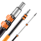 VEVOR Telescopic Extension Pole, 2-4 FT Multi-Purpose Extendable Pole, Sturdy Aluminum Alloy Paint Pole Extension with Flip-Lock Design, High Reach Roller Stick for Painting, Dusting and Cleaning