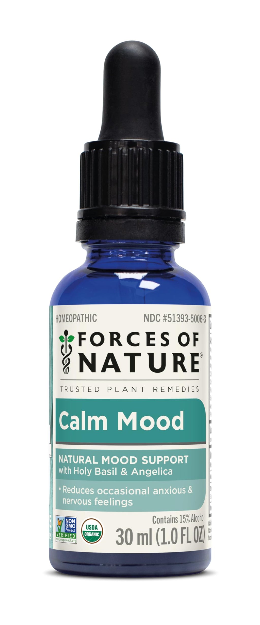 Forces of Nature Calm Mood, Organic Homeopathic Medicine (1 Fl Oz)