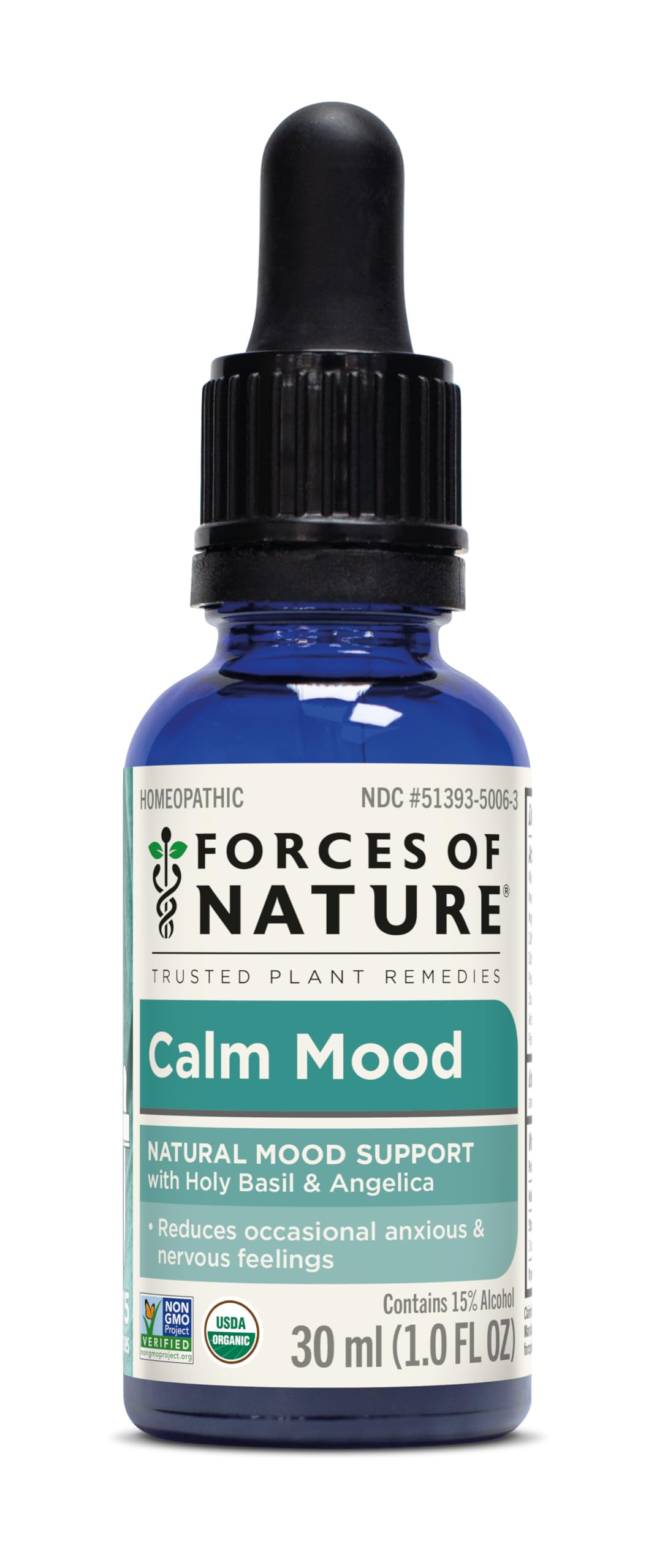 Forces of Nature Calm Mood, Organic Homeopathic Medicine (1 Fl Oz)