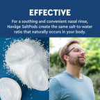 Navage® Salt Pods Refills (90 SaltPods) - Pre-Measured Saline Nasal Original Pods, Clear Mucus, Irritants & Allergens for Breathable, Comfortable Sinuses - Designed Nasal Irrigation System