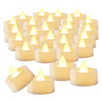 BEICHI 100Pack Flameless LED Tealight Candles, 200+ Hours, Warm White Light