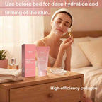 YULI collagen night wrapping mask, Overnight collagen face mask Easy Peel Off Facial Mask Skin Care night mask 2.54 fl.oz (2pcs)
