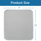 Waterproof Chair Pads for Incontinence Washable 22'' x 21'', 2 Pack Absorbent Seat Protector Pee Pads for Adults, Elderly, Kids, Toddler and Pets, Grey