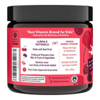 Llama Naturals Kids Multivitamin Gummies | Real Fruit, No Added Sugar Cane | Organic Vegan Toddler Whole Food Vitamins | Vitamin D, C & Beta Carotene Gummy Supplement | Cherry 180 Ct (2-3 Months)