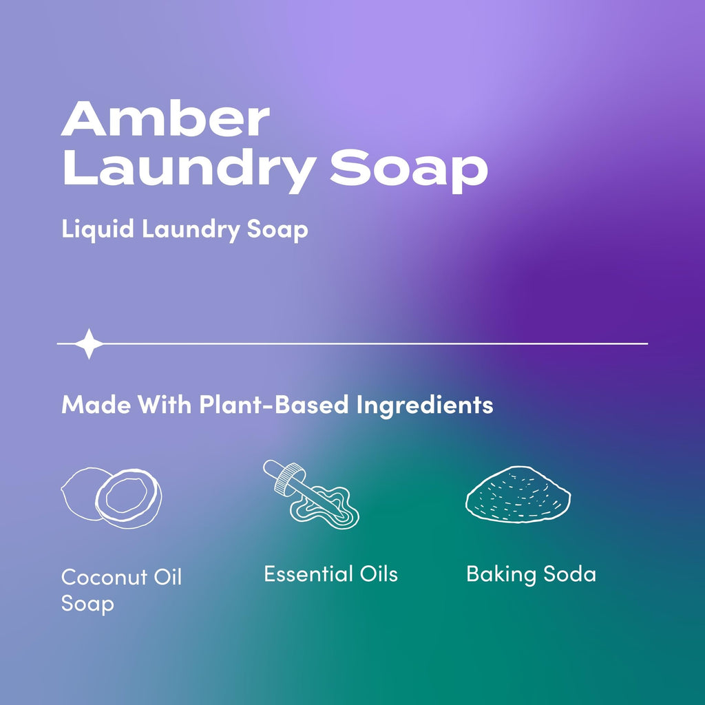 Zum Laundry Soap - Amber, 64 fl oz