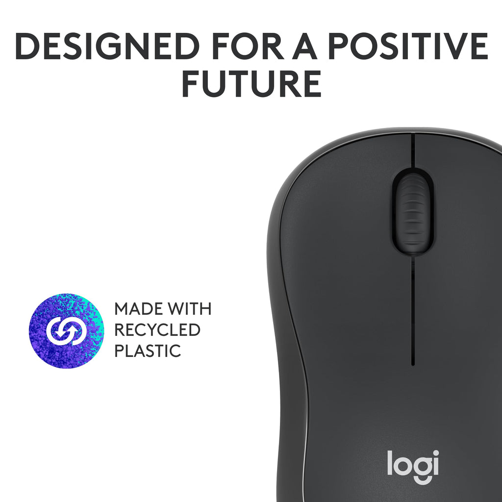 Logitech M240 Compact Silent Bluetooth Wireless Mouse - Graphite