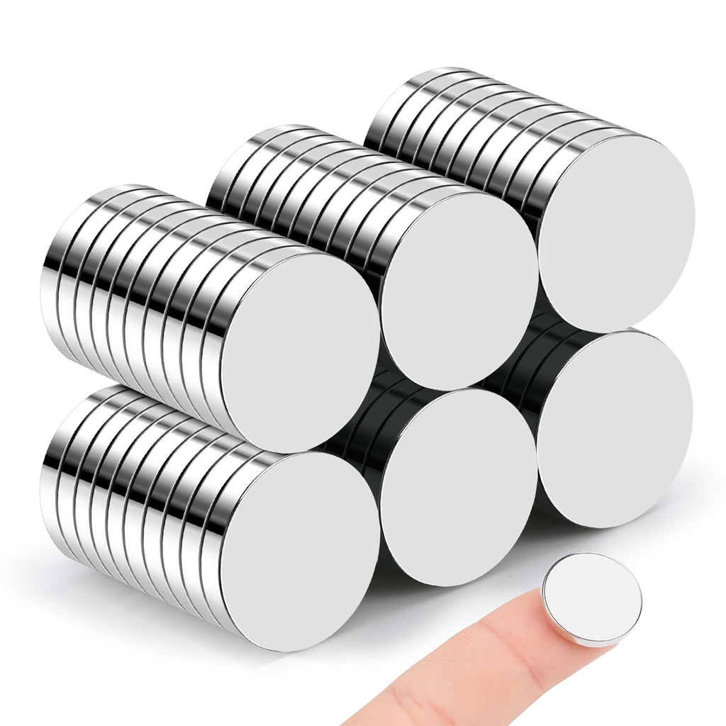 60 Pcs Rare Earth Magnets, 18x3mm Disc Magnet Neodymium Magnets Small Magnets for Crafts, DIY, Office, Dry Erase Board, STEM Measurement Kit