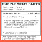 Herbal Nitro My Gentle Detox Cleanse for Women & Men - Poop Pills for Constipation Relief - Overnight Colon Cleanse Natural Supplement for Bloating & Discomfort (30 Capsules)