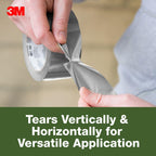 3M Basic Duct Tape, 1.88 in x 55 yd, 1 Roll, Hand Tear Silver Duct Tapes for Temporary Repairs, Indoor Use, Great for Bundle, Patch, Protect & Repair (1055)