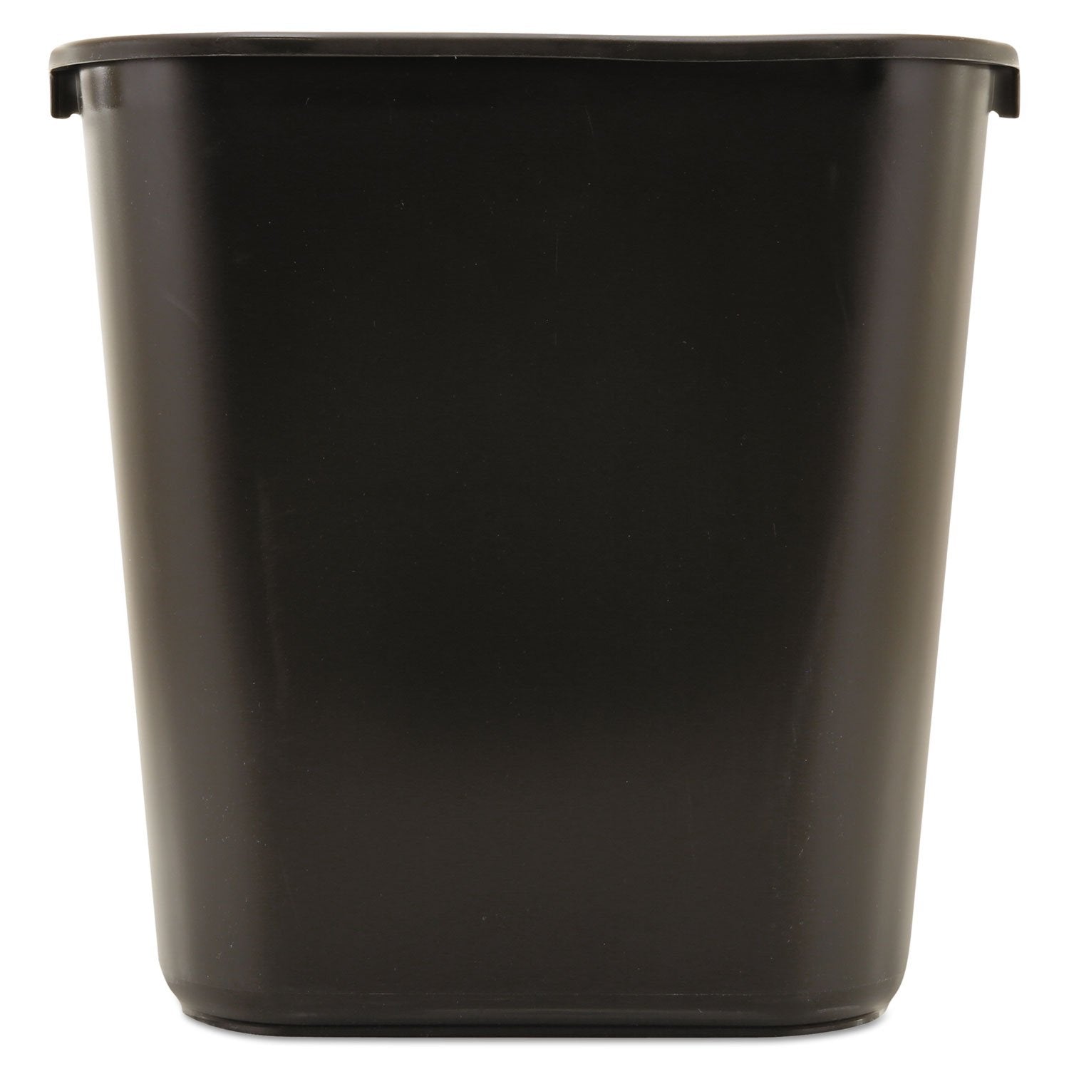 Rubbermaid Commercial Products Deskside Wastebasket/Trash Can, 3.25-Gallon/13-Quart, Black, Small, for Bedroom/Bathroom/Office, Fits Under Desk/Sink/Cabinet