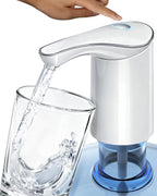Redsack Rechargeable Water Dispenser Pump for 5 Gallon Bottle, Electric USB-C Large Flow Water Jug Dispenser, Portable Automatic Submersible Bottle Pump Silent Operation for Camping Home (White)