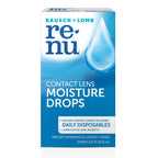 Eye Drops by Renu, for Redness Relief and Dry Eyes, Lubricating and Rewetting Drops, 8 mL, (Pack of 4)