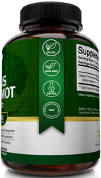 NutriFlair Organic Citrus Bergamot 1400mg, 120 Capsules - 25:1 Bergamia - Essential Oil and Citrus Bioflavonoids - Natural Heart Health Supplements for Women and Men - Non-GMO Pills