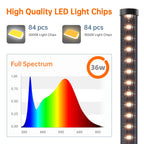 Bstrip T10 Vertical Grow Light, Full Spectrum Plant Light, 16in-65in