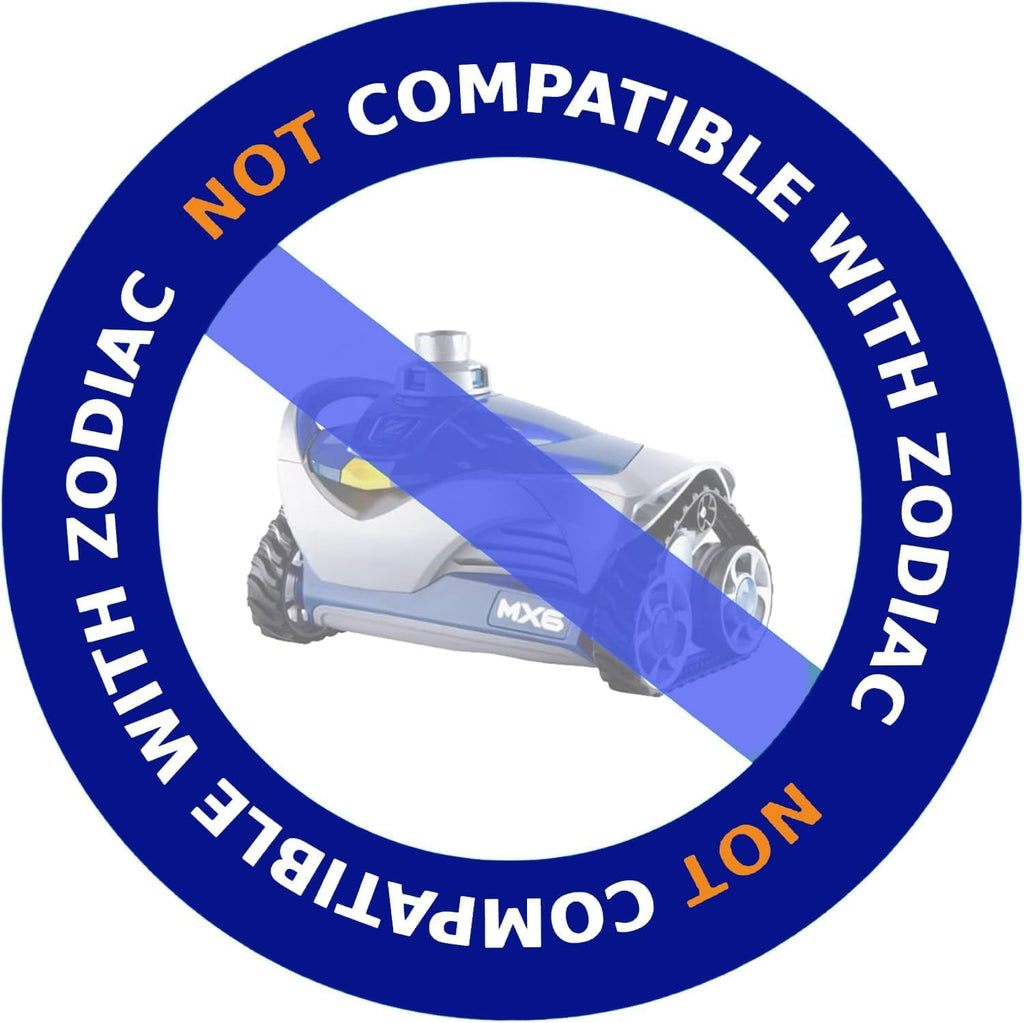 Poolvio Pool Vacuum Hose 33 Feet (10 x 40 Inch), 1.5 Inch Cuffs, Compatible with Most Inground Pool Automatic Cleaners, Gray