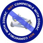 Poolvio Pool Vacuum Hose 40 Feet (12 x 40 Inch), 1.5 Inch Cuffs, Compatible with Most Inground Pool Automatic Cleaners, Gray