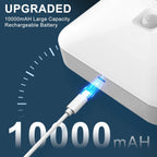 Rechargeable Motion Sensor Closet Light, Rechargeable Battery Operated Ceiling Light Wireless, 500LM Wireless Motion Activated Light for Shower Stairs Hallway Pantry Porch Garage, 5000K 3 Pack