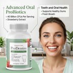 ProDentim Advanced Oral Health Probiotics– Advanced Formula for Healthy Gums, Teeth, Fresh Breath - Oral Probiotics for Bad Breath Support (1-Pack - 60 Capsules)