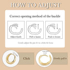 Degerde Gold Hoop Earrings for Women 14K Gold Earrings for Women