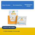 FROG Maintain for Hot Tubs - Non-Chlorine Shock for use with All Hot Tub FROG Sanitizing Systems - Single Dose Packets for Easy Hot Tub Maintenance & Treatment - 3 Pack
